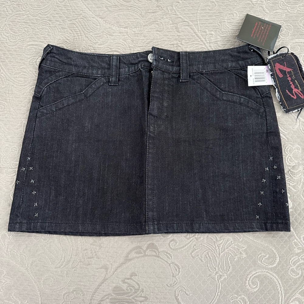 Black skirt with star decorations on the sides